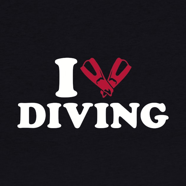 I love Diving by Designzz